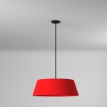 LED Tapered Drum Shade, Red