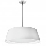 LED Tapered Drum Shade, White