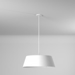 LED Tapered Drum Shade, White