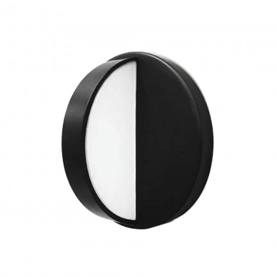 5W Wall Sconce, Matte Black with White Acrylic Diffuser