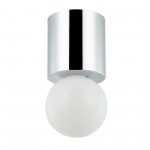1 Light Flush Mount, Polished Chrome