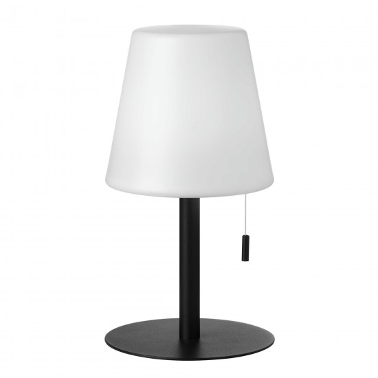 2.5W Table Lamp, Matte Black with White Acrylic Diffuser