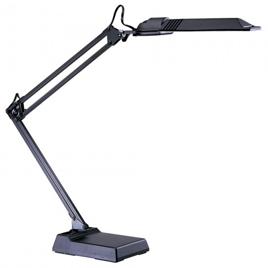 Fluorescent Spring Balanced Arm Desk Lamp, 36" Reach, w/ 13W Fluorescent Bulb