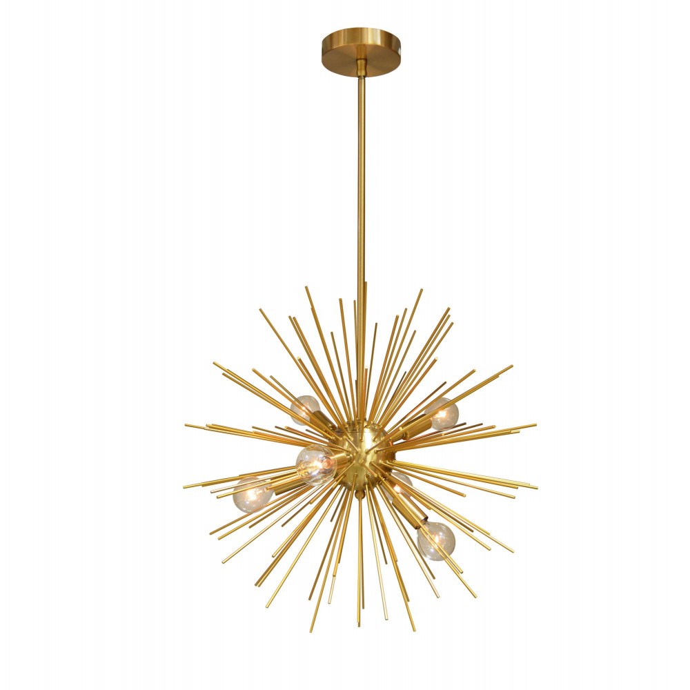 6 Light Pendant, Gold / Vintage Bronze Finish 6 Light Pendant, Gold / Vintage Bronze Finish