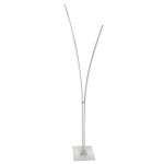 34W Floor Lamp, Matte White w/ White Acrylic Diffuser