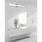 51W Polished Chrome Vanity w/ White Glass