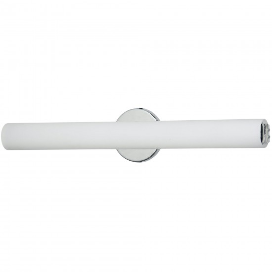 24W LED Wall Sconce, Polished Chrome Finish