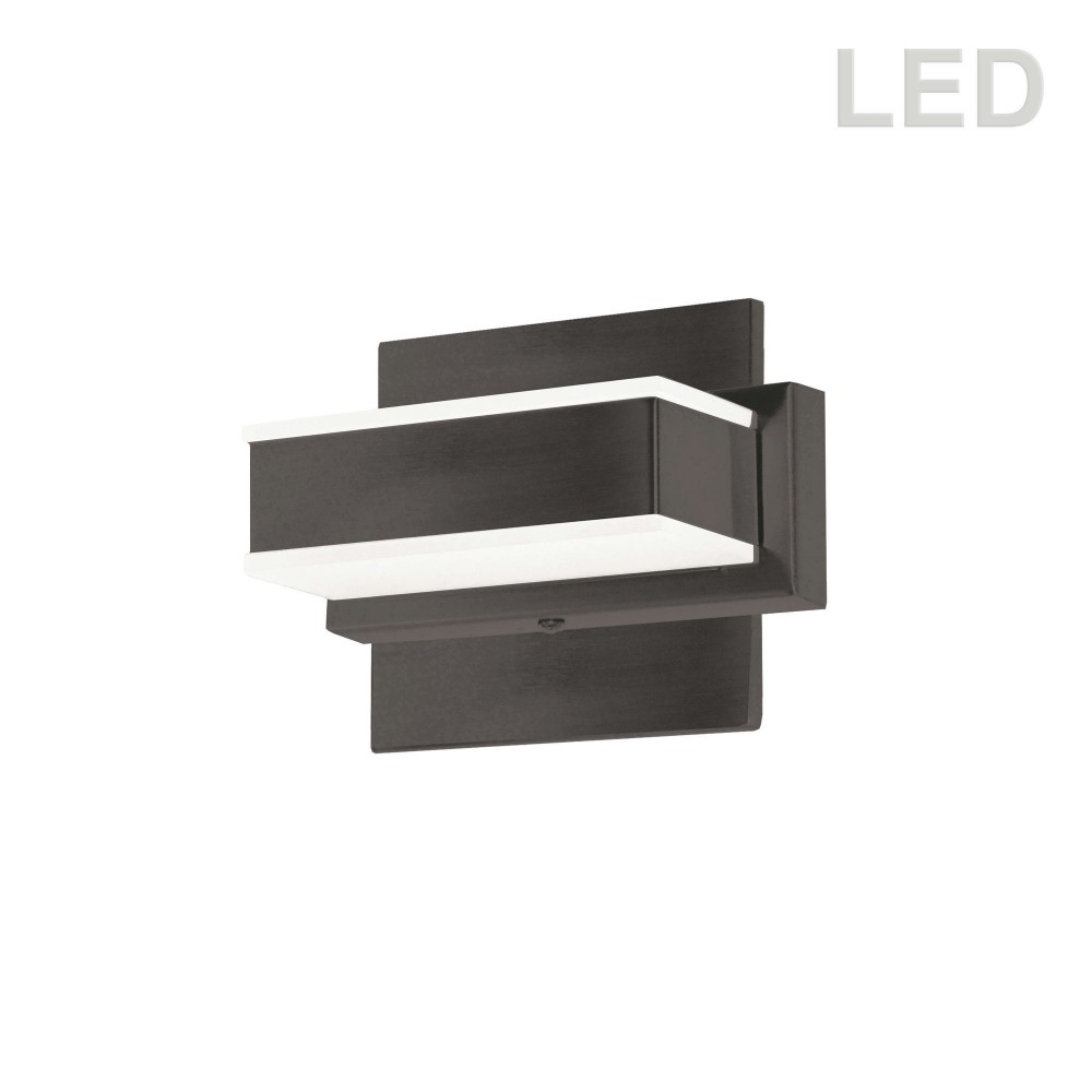 1 Light LED Wall Vanity, Matte Black Finish