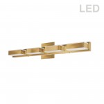 4 Light LED Wall Vanity Gold Finish