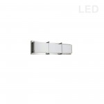 15W Polished Chrome Vanity Light w/ White Acrylic Diffuser