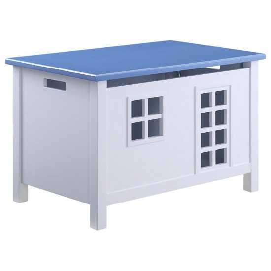 ACME Doll Cottage Youth Chest, White & Blue