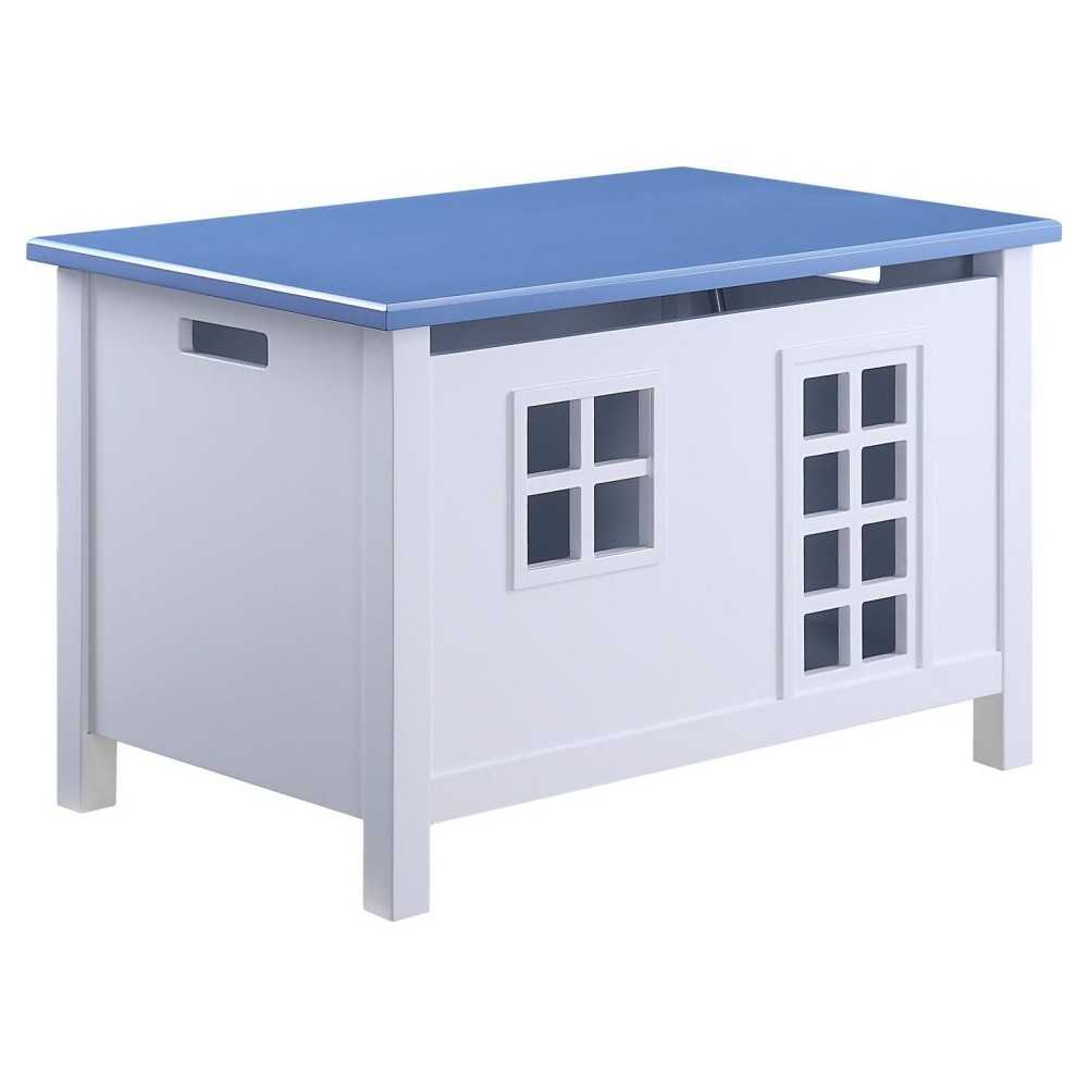 ACME Doll Cottage Youth Chest, White & Blue