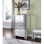 ACME Noralie Chest, Mirrored & Faux Diamonds