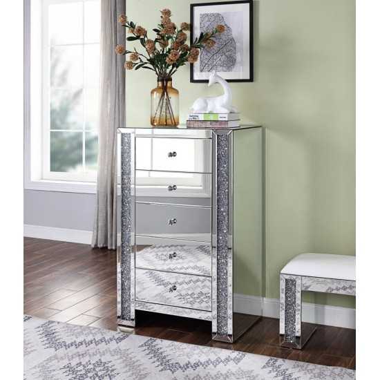 ACME Noralie Chest, Mirrored & Faux Diamonds