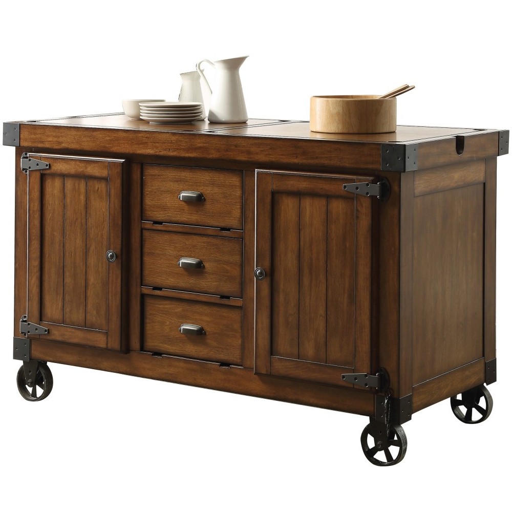 ACME Kabili Kitchen Cart, Antique Tobacco