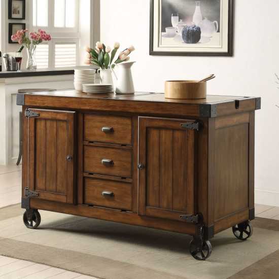 ACME Kabili Kitchen Cart, Antique Tobacco