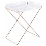 ACME Cercie Tray Table, Clear Acrylic & Copper