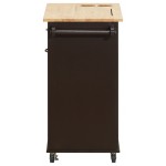 ACME Zina Kitchen Cart, Natural & Wenge