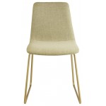 ACME Mimosa Accent Chair, Light Green Fabric & Gold
