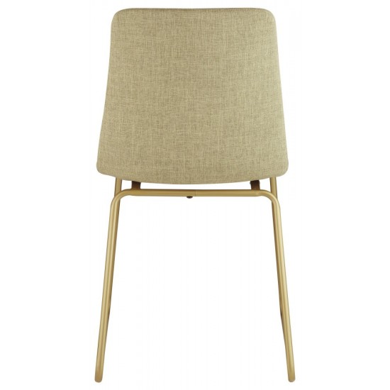 ACME Mimosa Accent Chair, Light Green Fabric & Gold