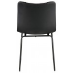 ACME Muscari Accent Chair, Black/White PU & Black