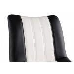 ACME Muscari Accent Chair, Black/White PU & Black