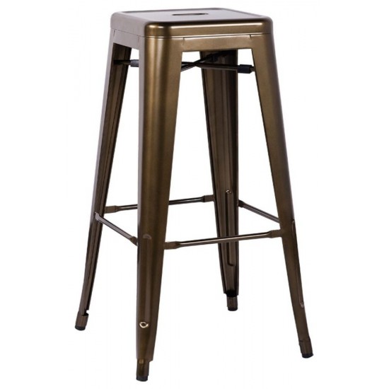 ACME Kiara Bar Stool (Set-2), Bronze, 30" Seat Height