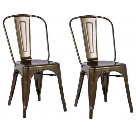 ACME Jakia Side Chair (Set-2), Bronze