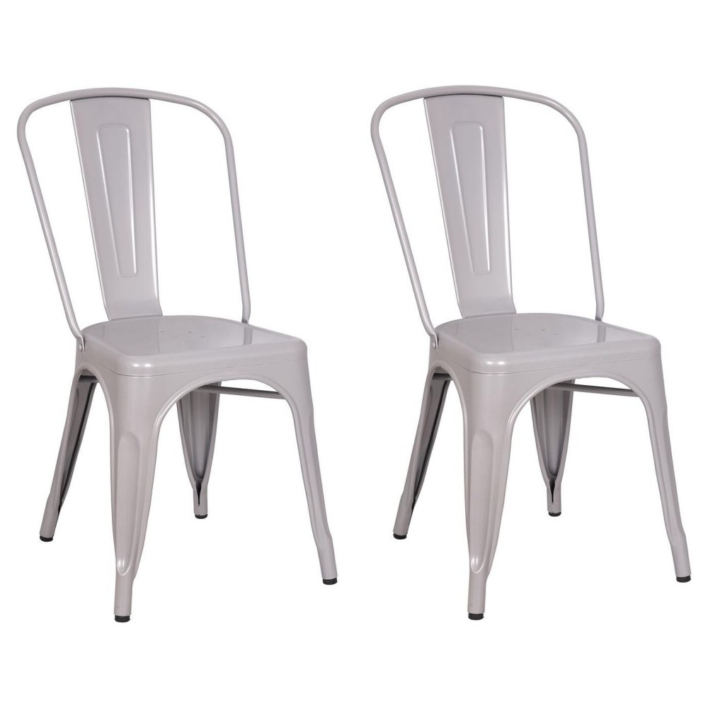 ACME Jakia Side Chair (Set-2), Silver