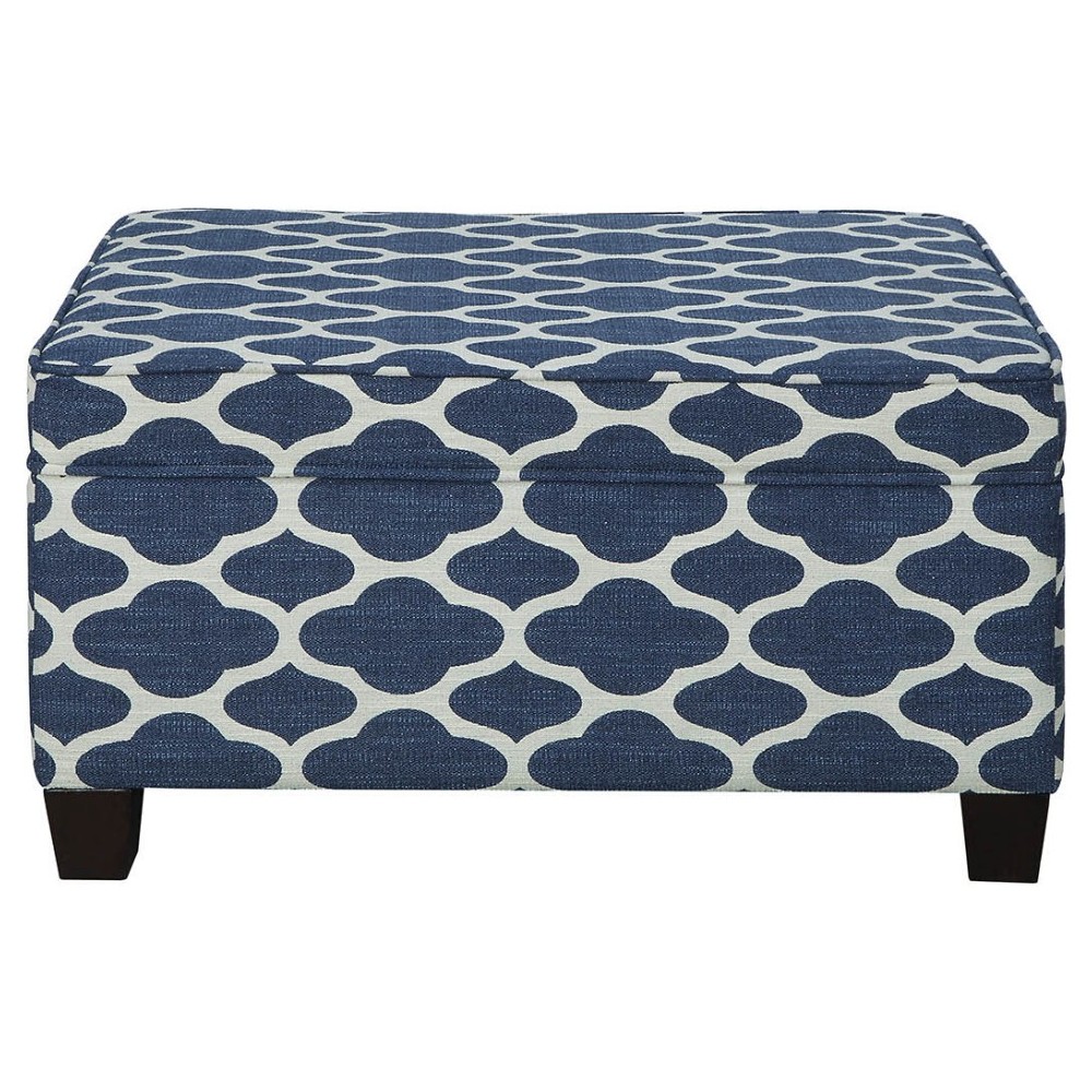 ACME Ganya Bench w/Storage, Fabric Pattern