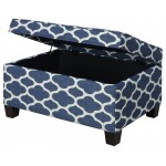 ACME Ganya Bench w/Storage, Fabric Pattern