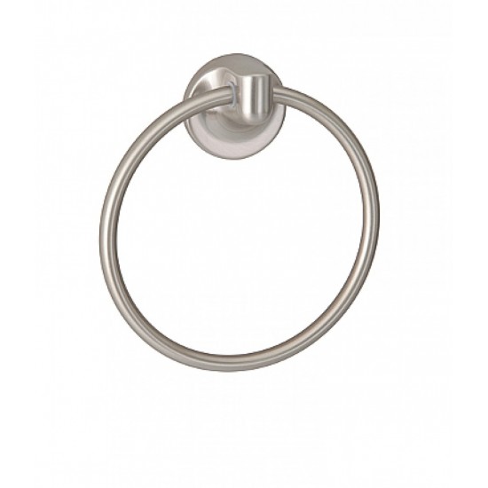 6.25 in. x 6.25 in. Stainless Steel Taymor Infinity Towel Ring, Satin Nickel