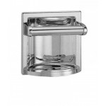 5.125 in. x 5.125 in. Chrome Plated Soap Dish with grab bar