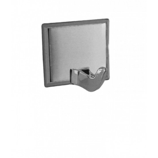 2 in. x 2 in. x 2.25 in. Stainless Steel Chrome Plated Robe Hook