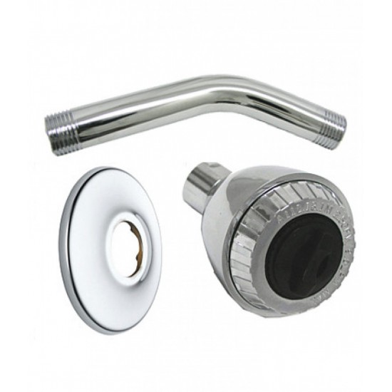 5.38 in. x 8.25 in. x 4.5 in. Shower Head, Arm and Flange Kit