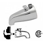 5.31-in. x 3.5-in. Tub Spout With Diverter at Rear, Chrome