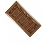 3 in. x10 in. Stainless Steel Ventilation Floor Diffuser in Brown