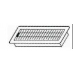 3 in. x10 in. Stainless Steel Ventilation Floor Diffuser in Brown