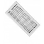 3 in. x10 in. Stainless Steel Ventilation Floor Diffuser in White