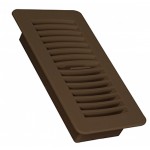 4 in. x10 in. Plastic Ventilation Floor Diffuser in Brown