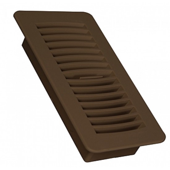 4 in. x10 in. Plastic Ventilation Floor Diffuser in Brown