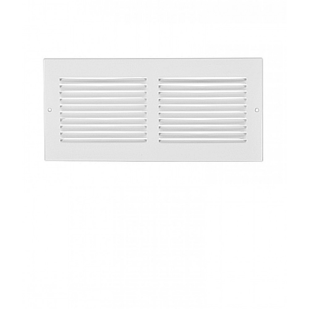 24 in. x 6 in. Stainless Steel Air Return Grilles in White