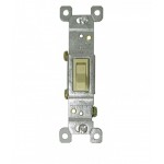 5.25 in. x 7.25 in. Electrical Switch in Ivory 15 AMP, w/ copper only