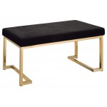 ACME Boice Bench, Black Fabric & Champagne