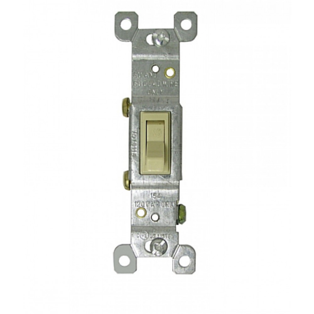 5.25 in. x 7.25 in. Electrical Switch in Ivory 15 AMP