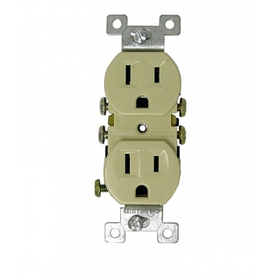 8.63 in. x 12.13 in. x 1.88 in. Electrical Receptacle in Ivory, AI-35013