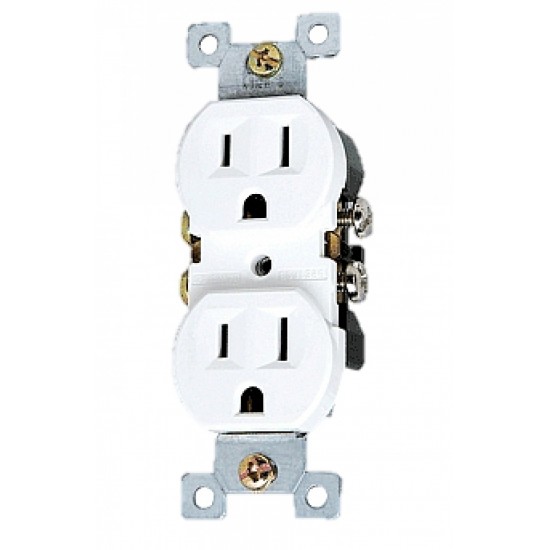 8.63 in. x 12.13 in. x 1.88 in. Electrical Receptacle in White, AI-35017