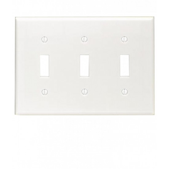 10.25 in. x 4.87 in. Plastic Electrical Switch Plate in White