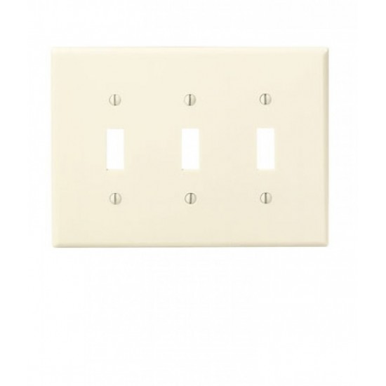 10.25 in. x 4.87 in. Plastic Electrical Switch Plate in Ivory