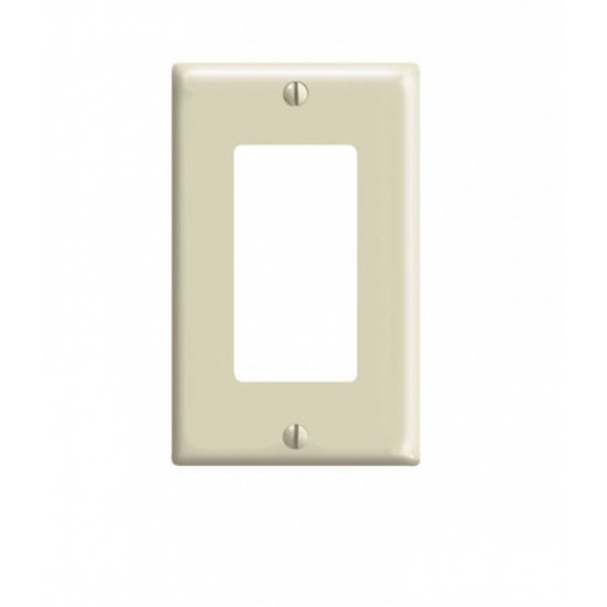 2.8 in. x 4.5 in. Plastic Electrical Switch Plate in Ivory, AI-35034